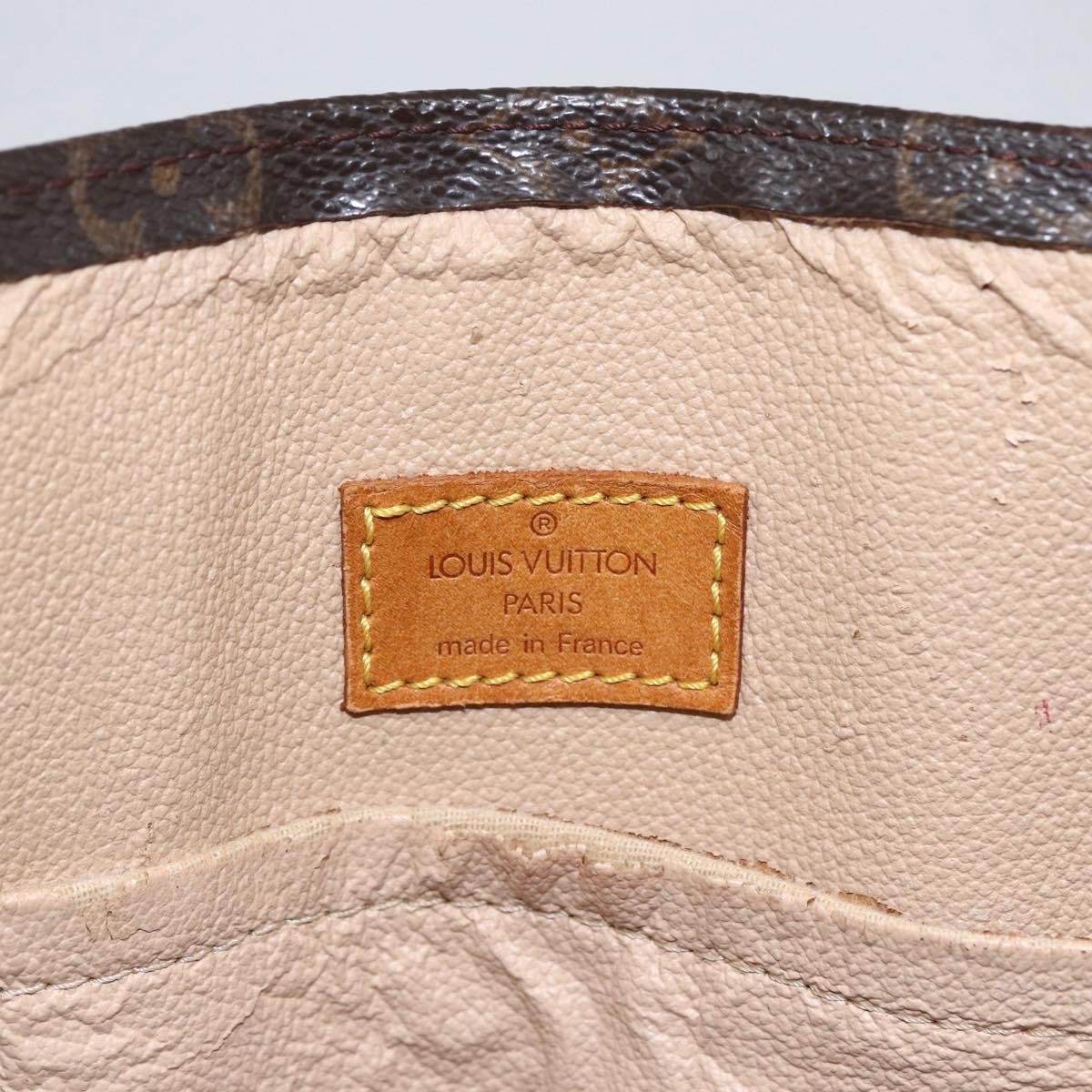 LOUIS VUITTON Monogram Sac Plat Hand Bag M51140 LV Auth bs33569