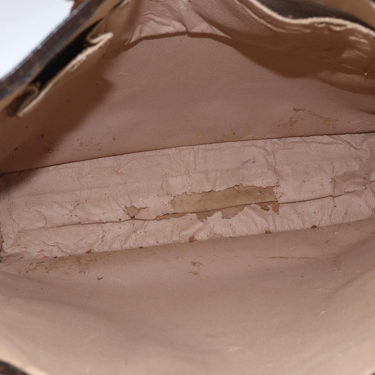 LOUIS VUITTON Monogram Sac Plat Hand Bag M51140 LV Auth bs33569