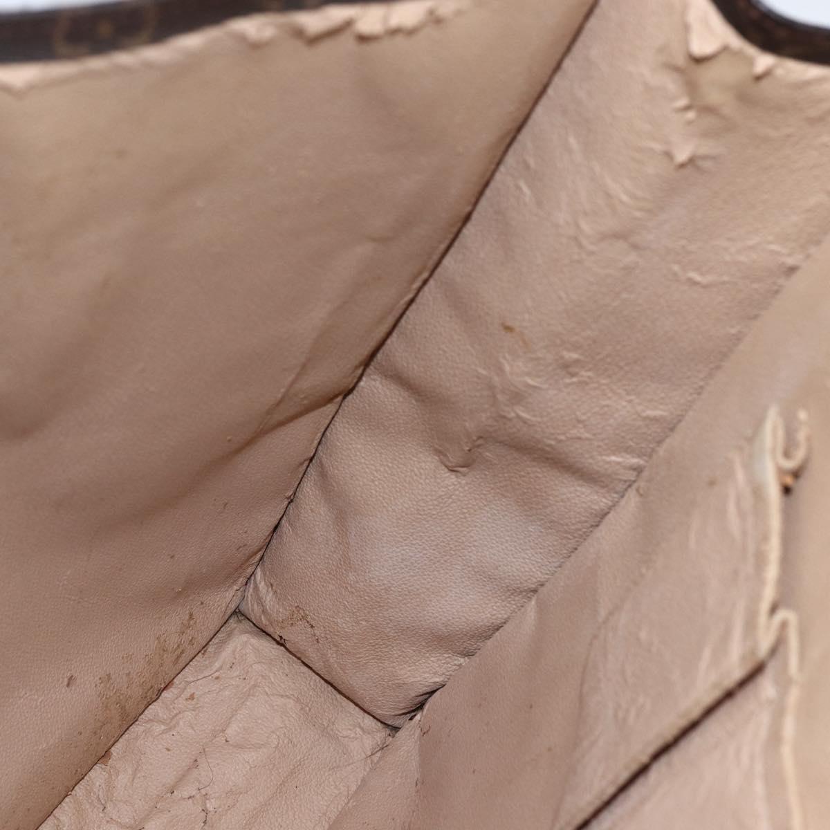 LOUIS VUITTON Monogram Sac Plat Hand Bag M51140 LV Auth bs33569