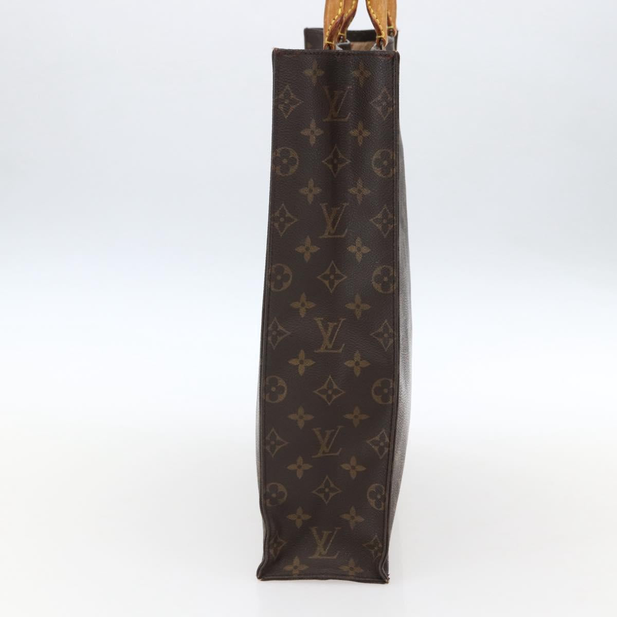 LOUIS VUITTON Monogram Sac Plat Hand Bag M51140 LV Auth bs33569