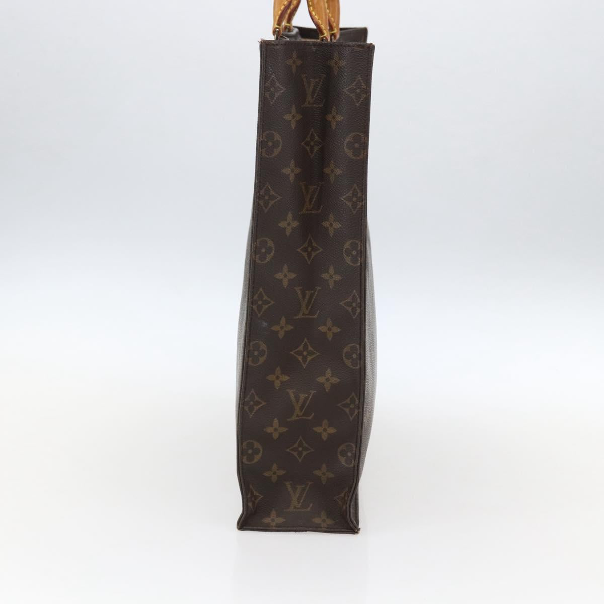 LOUIS VUITTON Monogram Sac Plat Hand Bag M51140 LV Auth bs33569