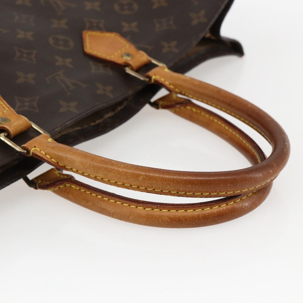 LOUIS VUITTON Monogram Sac Plat Hand Bag M51140 LV Auth bs33569