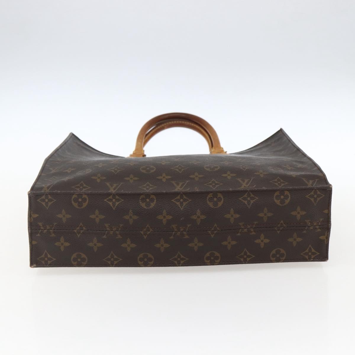 LOUIS VUITTON Monogram Sac Plat Hand Bag M51140 LV Auth bs33569