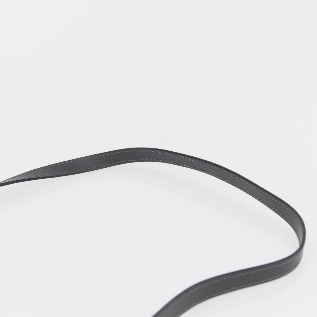 FENDI Shoulder Bag Velor Gray Silver Auth bs33575