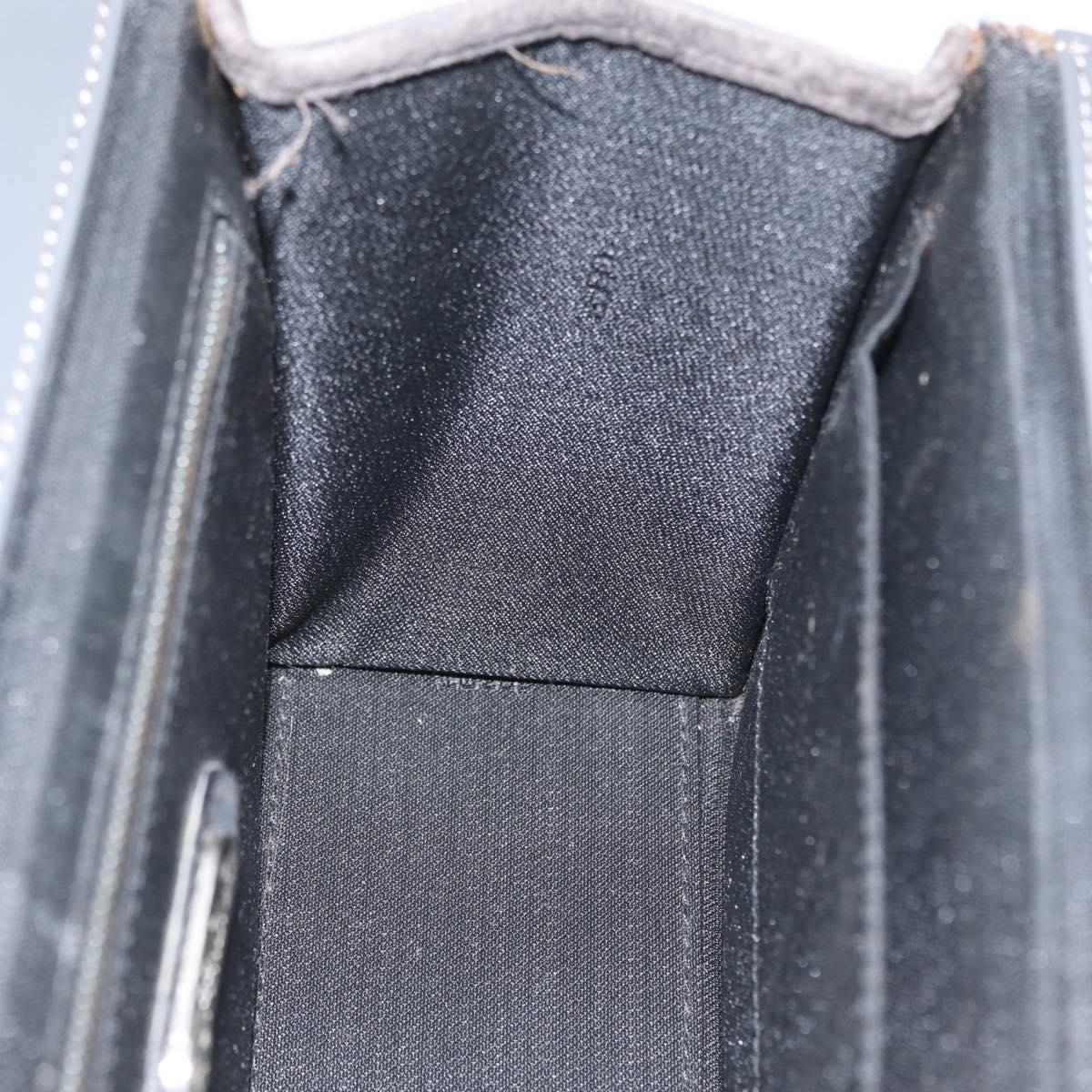 FENDI Shoulder Bag Velor Gray Silver Auth bs33575