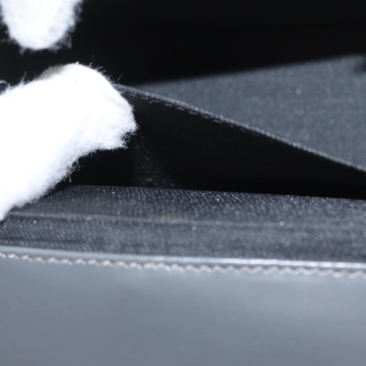 FENDI Shoulder Bag Velor Gray Silver Auth bs33575