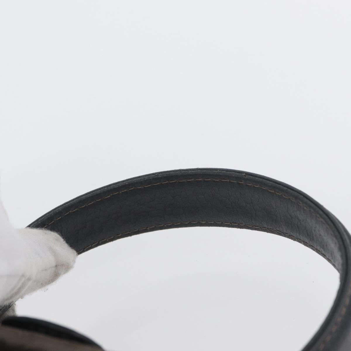 FENDI Shoulder Bag Velor Gray Silver Auth bs33575