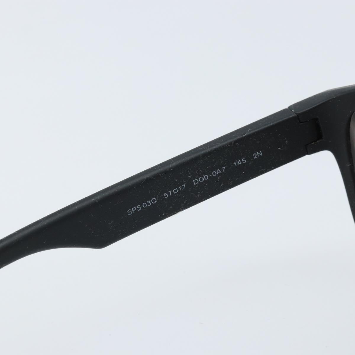 PRADA Sunglasses plastic Black Auth bs33599