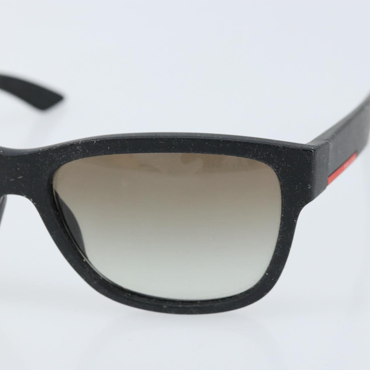 PRADA Sunglasses plastic Black Auth bs33599