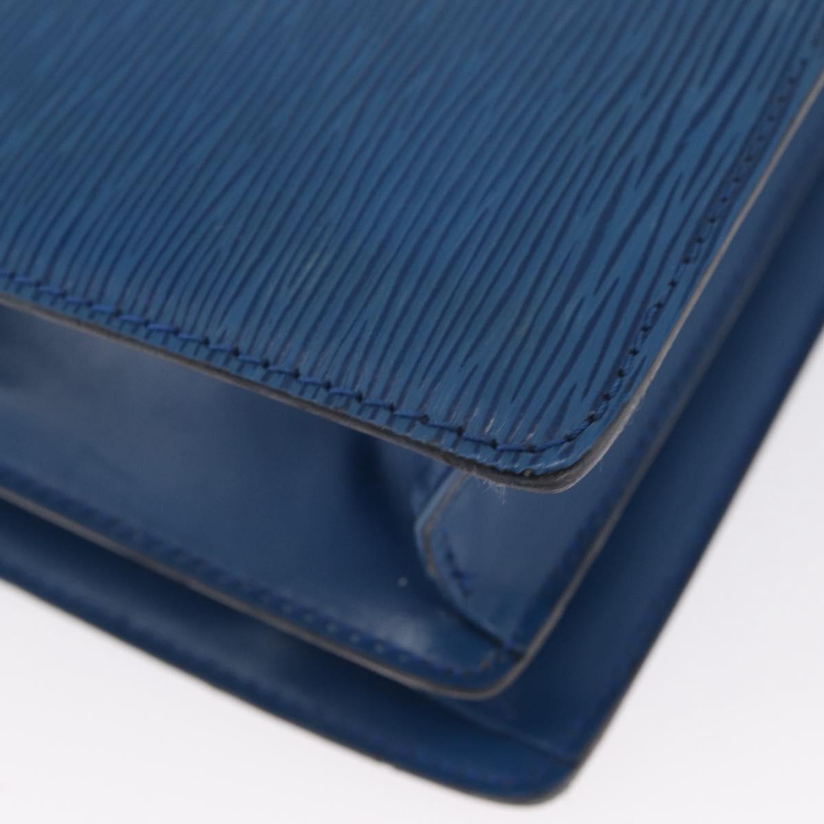 LOUIS VUITTON Epi Capuchin Shoulder Bag Blue M52345 LV Auth bs33618