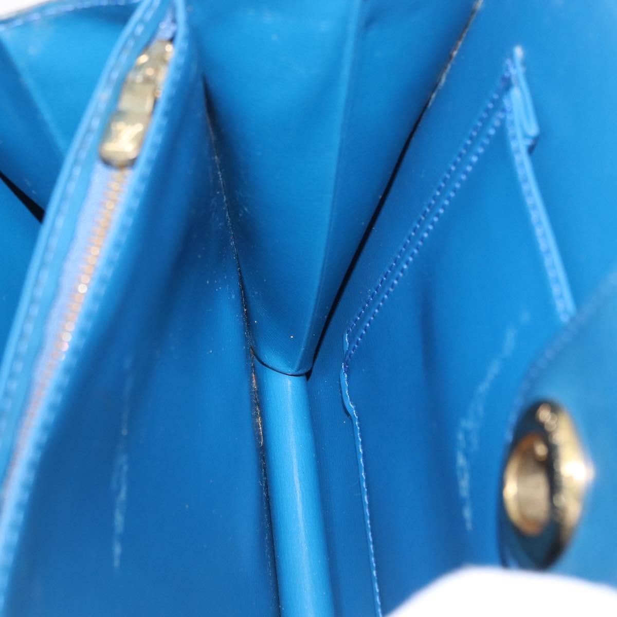 LOUIS VUITTON Epi Capuchin Shoulder Bag Blue M52345 LV Auth bs33618