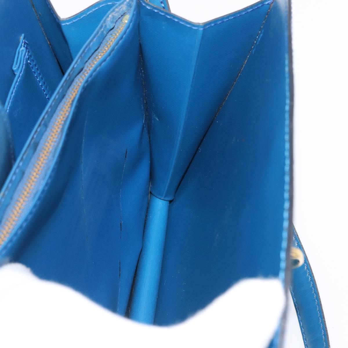 LOUIS VUITTON Epi Capuchin Shoulder Bag Blue M52345 LV Auth bs33618