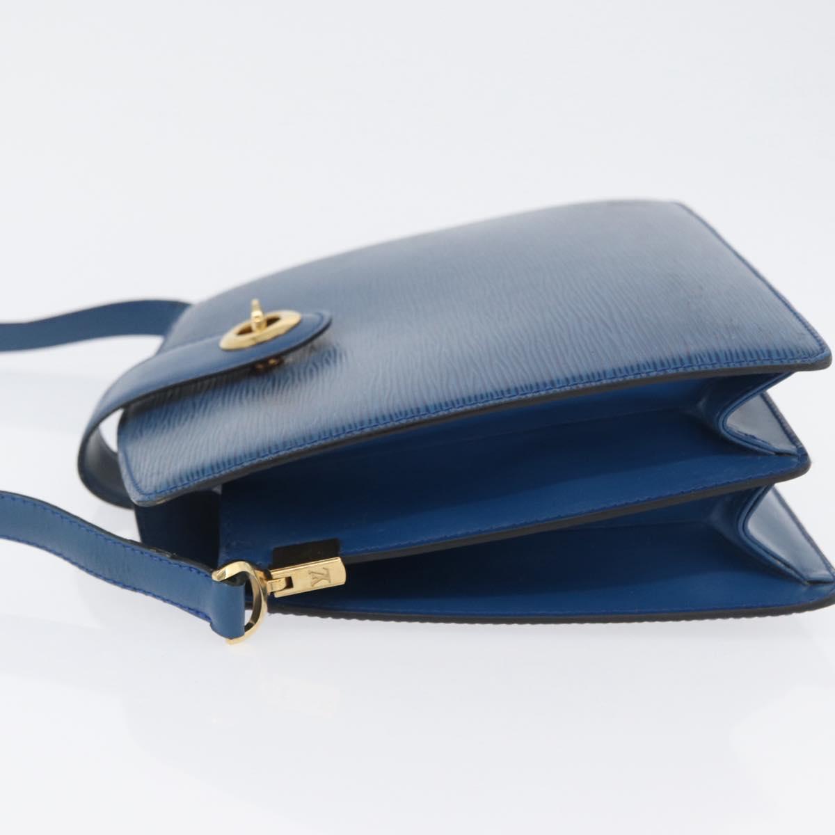 LOUIS VUITTON Epi Capuchin Shoulder Bag Blue M52345 LV Auth bs33618