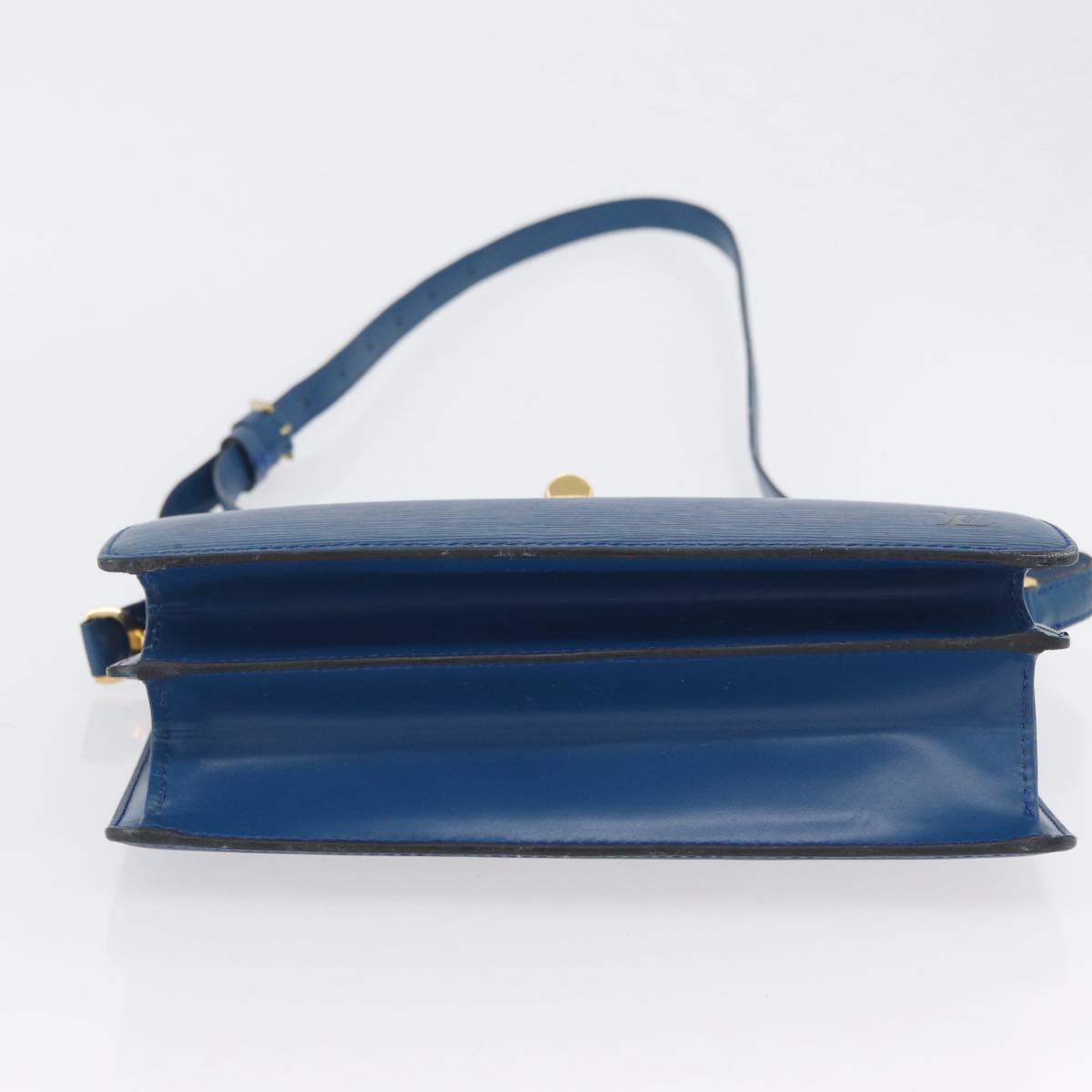 LOUIS VUITTON Epi Capuchin Shoulder Bag Blue M52345 LV Auth bs33618
