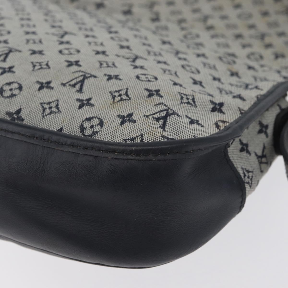 LOUIS VUITTON Monogram Mini Belanger Shoulder Bag Blue M92670 LV Auth bs33620