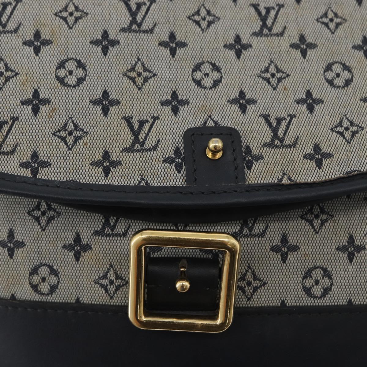 LOUIS VUITTON Monogram Mini Belanger Shoulder Bag Blue M92670 LV Auth bs33620