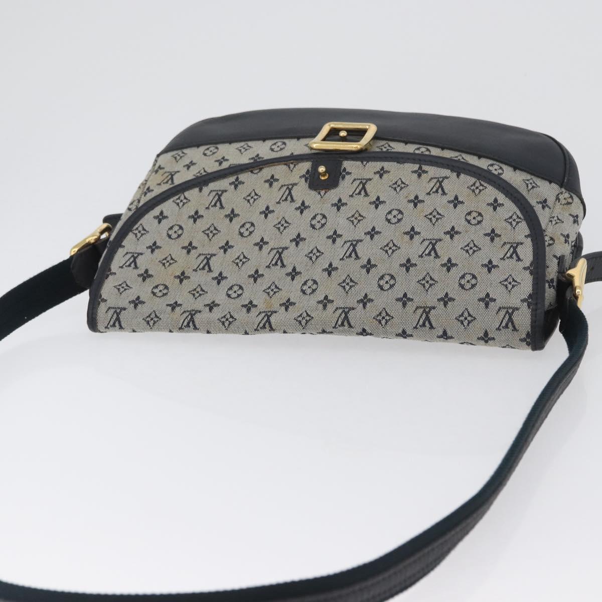 LOUIS VUITTON Monogram Mini Belanger Shoulder Bag Blue M92670 LV Auth bs33620