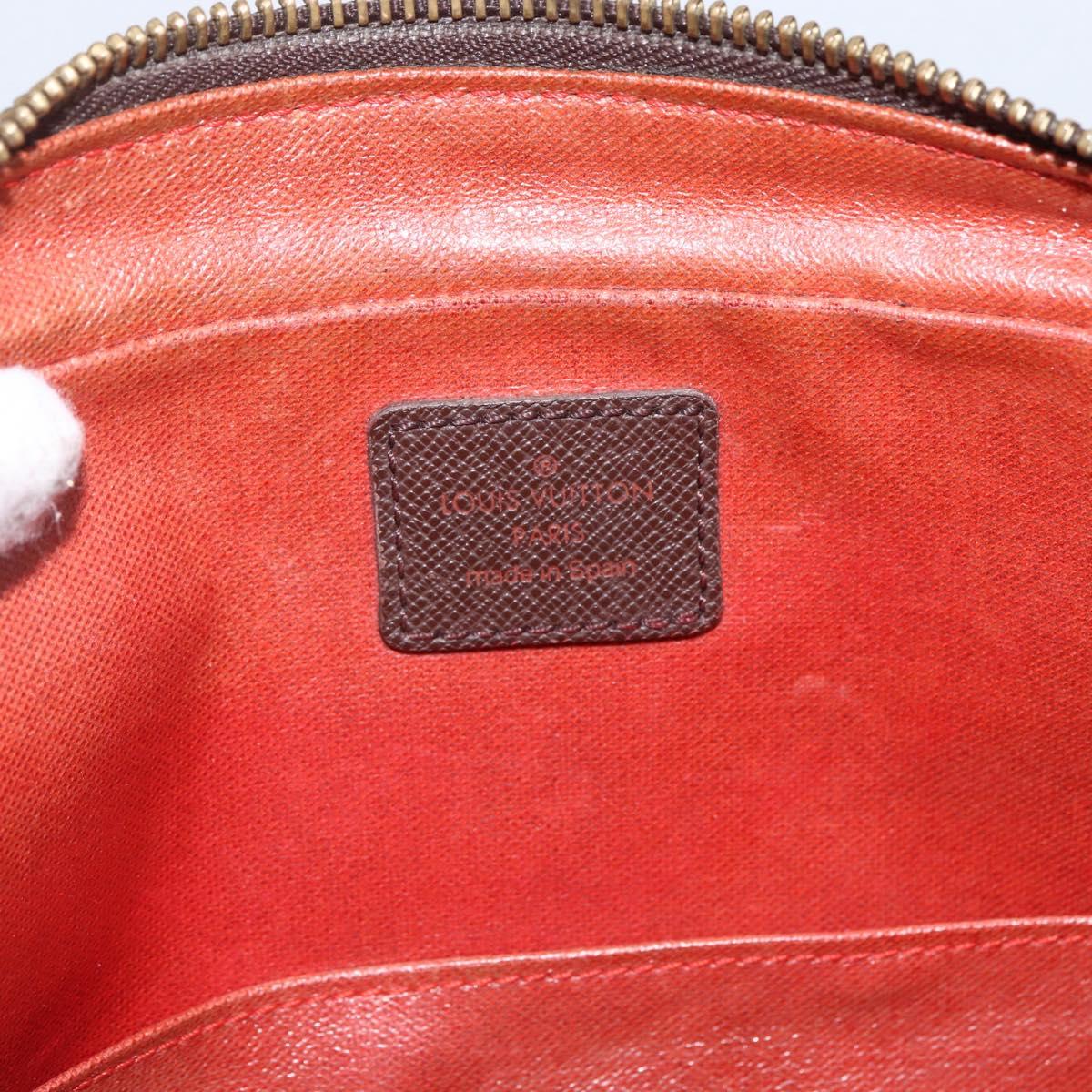LOUIS VUITTON Damier Ebene Trousse Toilette Clutch Bag N47623 LV Auth bs33621