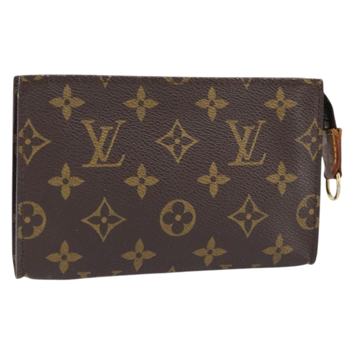 LOUIS VUITTON Monogram Bucket PM Accessory Pouch LV Auth bs33622