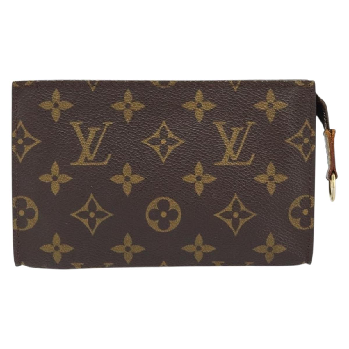 LOUIS VUITTON Monogram Bucket PM Accessory Pouch LV Auth bs33622