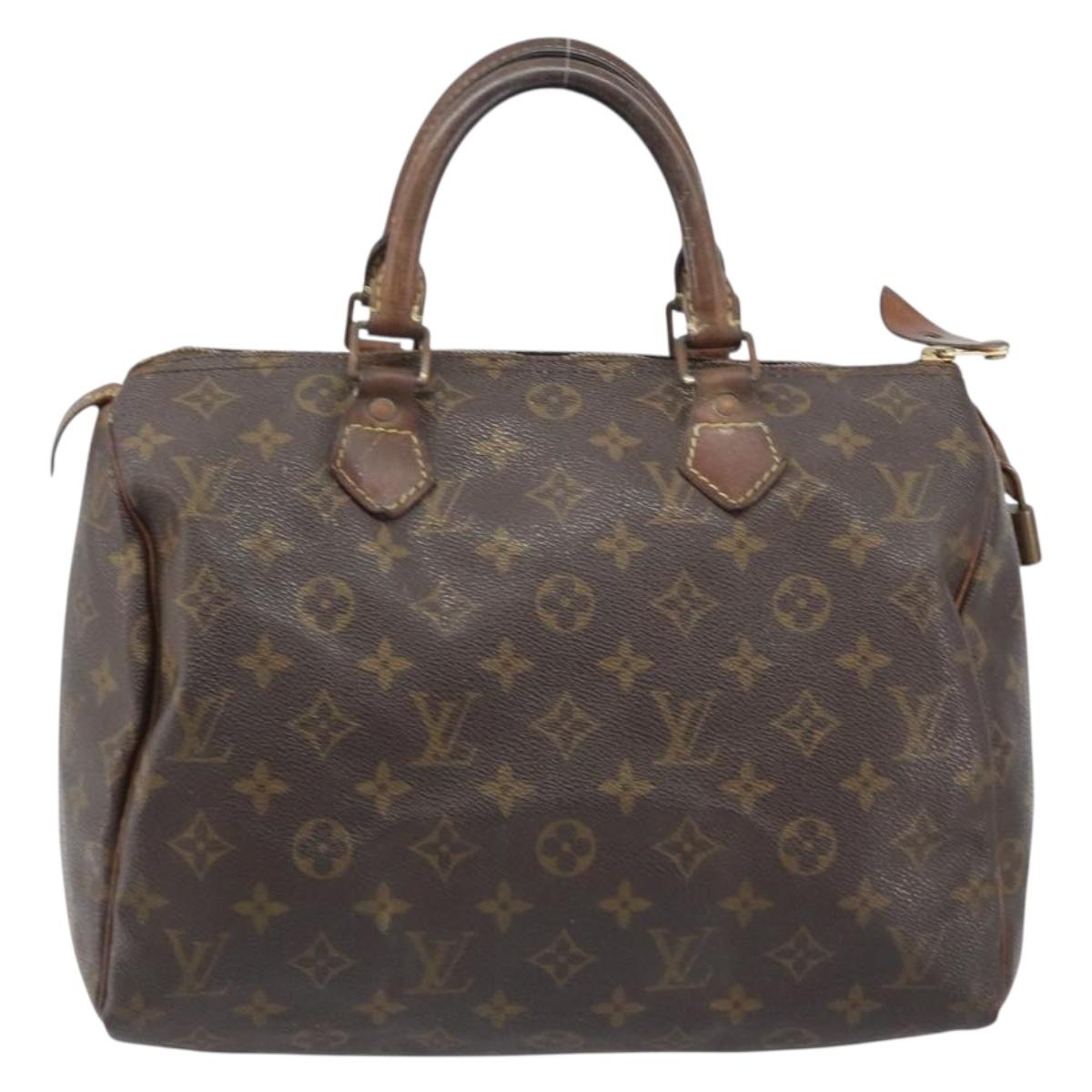 LOUIS VUITTON Monogram Speedy 30 Hand Bag M41526 LV Auth bs33625