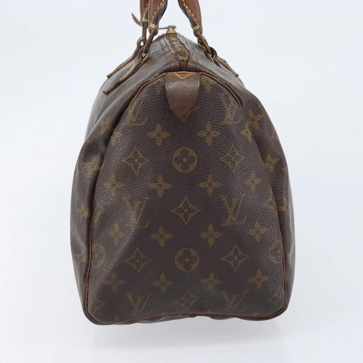LOUIS VUITTON Monogram Speedy 30 Hand Bag M41526 LV Auth bs33625