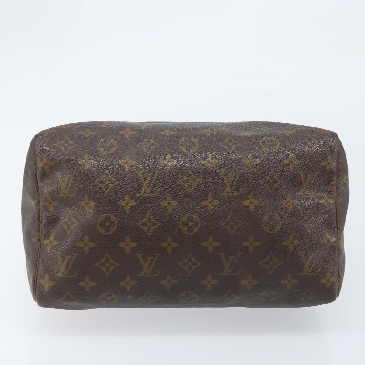 LOUIS VUITTON Monogram Speedy 30 Hand Bag M41526 LV Auth bs33625