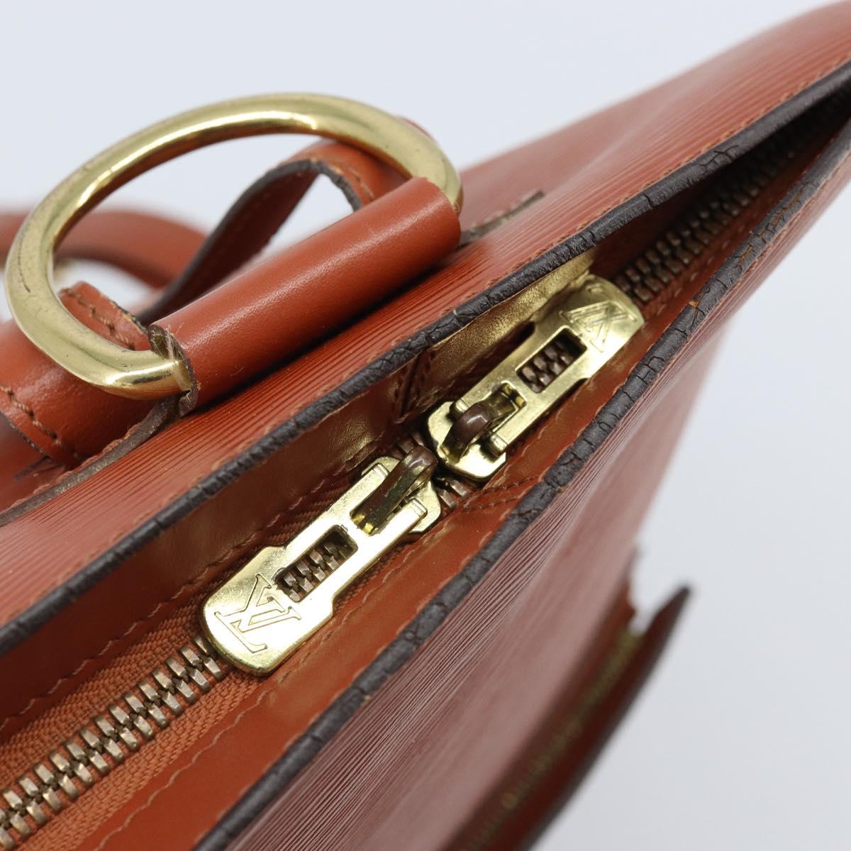 LOUIS VUITTON Epi Gobelins Backpack Brown Kenya M52293 LV Auth bs33637