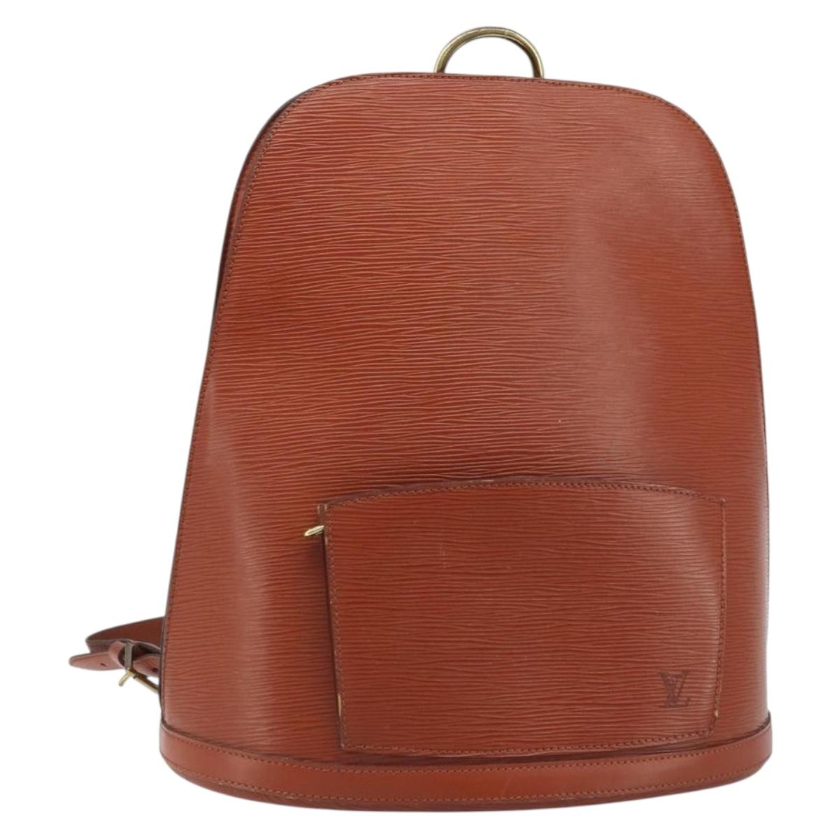LOUIS VUITTON Epi Gobelins Backpack Brown Kenya M52293 LV Auth bs33637