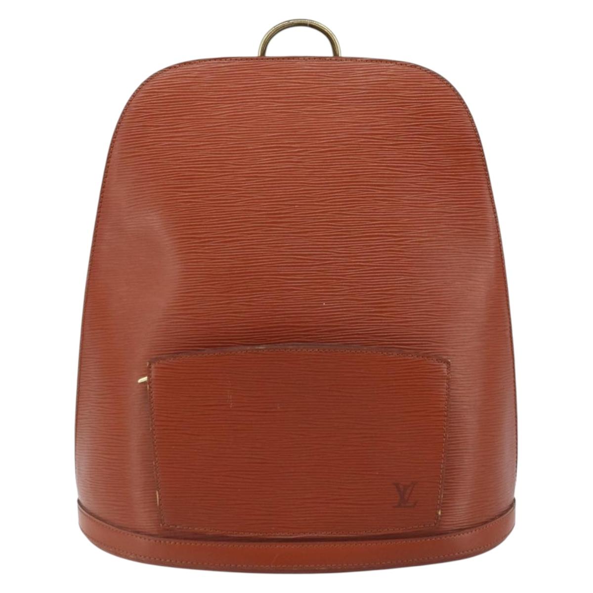 LOUIS VUITTON Epi Gobelins Backpack Brown Kenya M52293 LV Auth bs33637