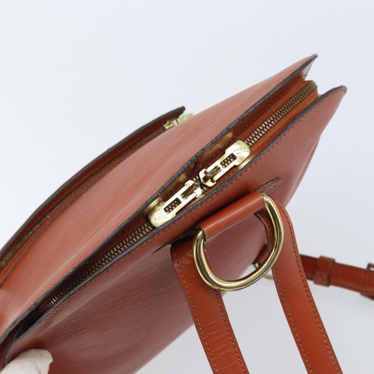 LOUIS VUITTON Epi Gobelins Backpack Brown Kenya M52293 LV Auth bs33637