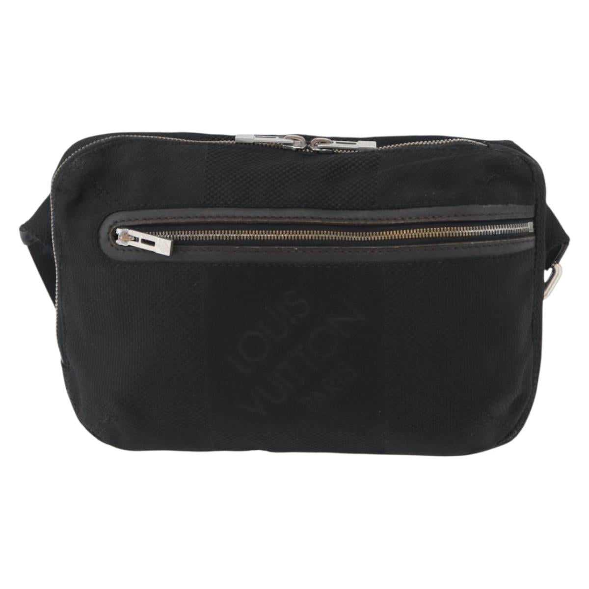 LOUIS VUITTON Damier Geant Arche Body Bag Noir M93021 LV Auth bs33638