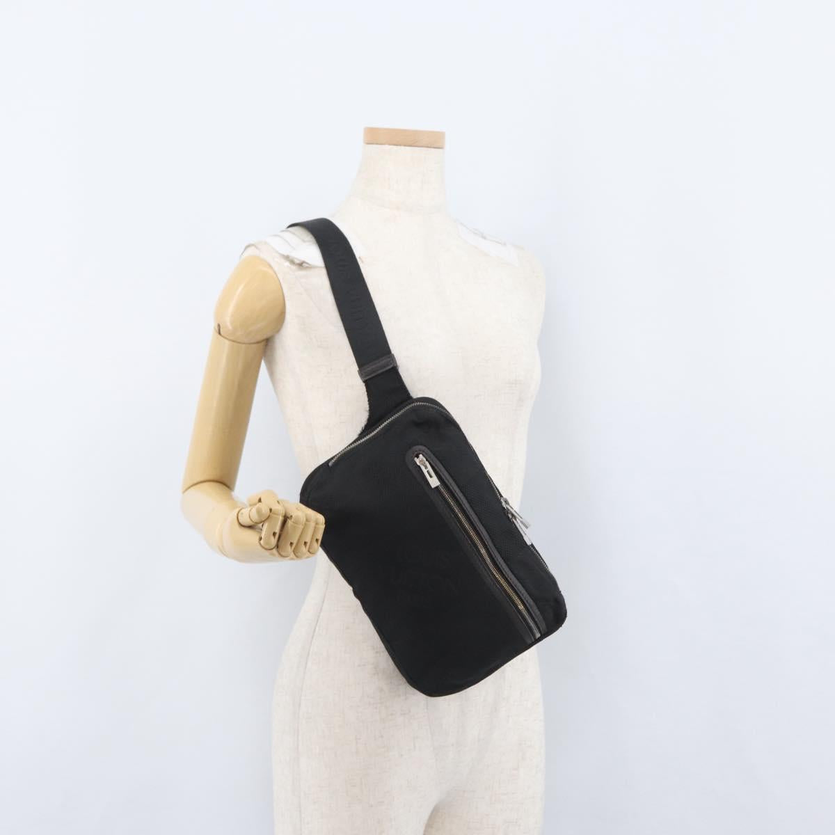 LOUIS VUITTON Damier Geant Arche Body Bag Noir M93021 LV Auth bs33638