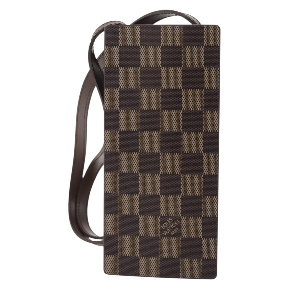 LOUIS VUITTON Damier Laptop PC Brown HC300HC LV Auth bs33639