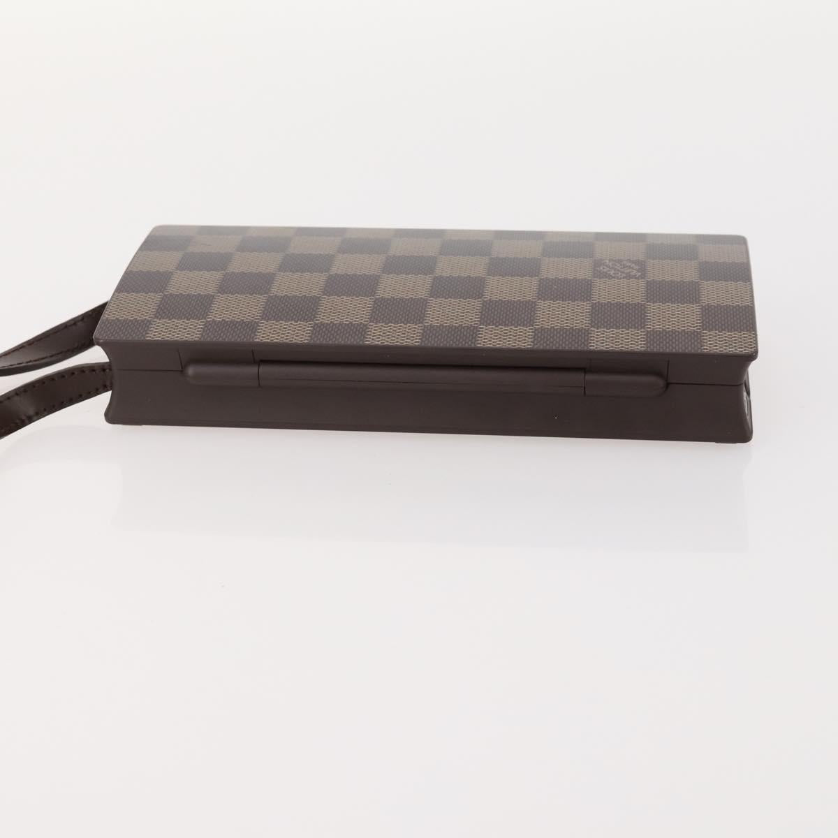 LOUIS VUITTON Damier Laptop PC Brown HC300HC LV Auth bs33639