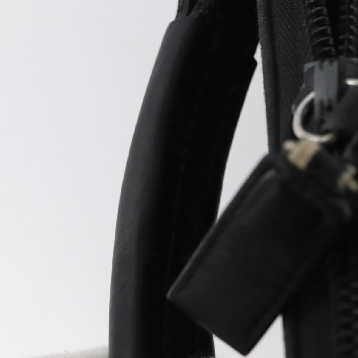 PRADA Shoulder Bag Nylon Black Silver Auth bs33652