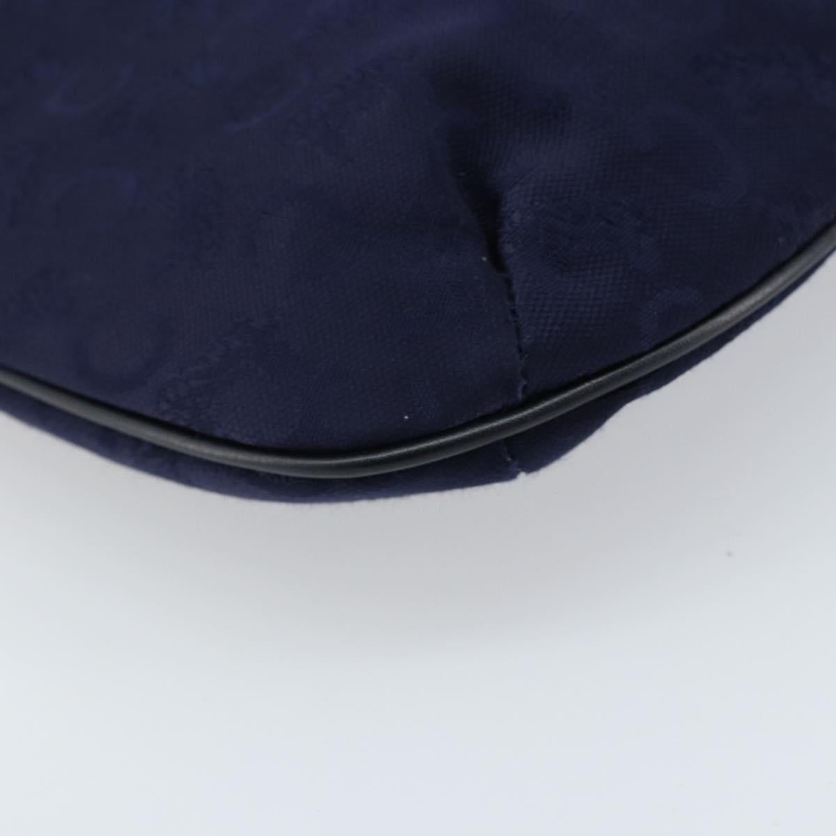 CELINE C Macadam Canvas Hand Bag Navy Auth bs33653