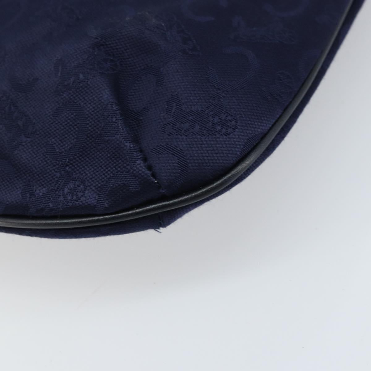 CELINE C Macadam Canvas Hand Bag Navy Auth bs33653