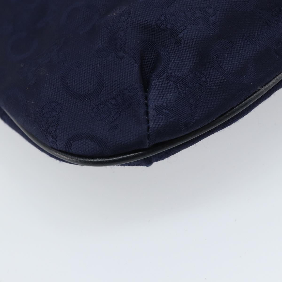 CELINE C Macadam Canvas Hand Bag Navy Auth bs33653