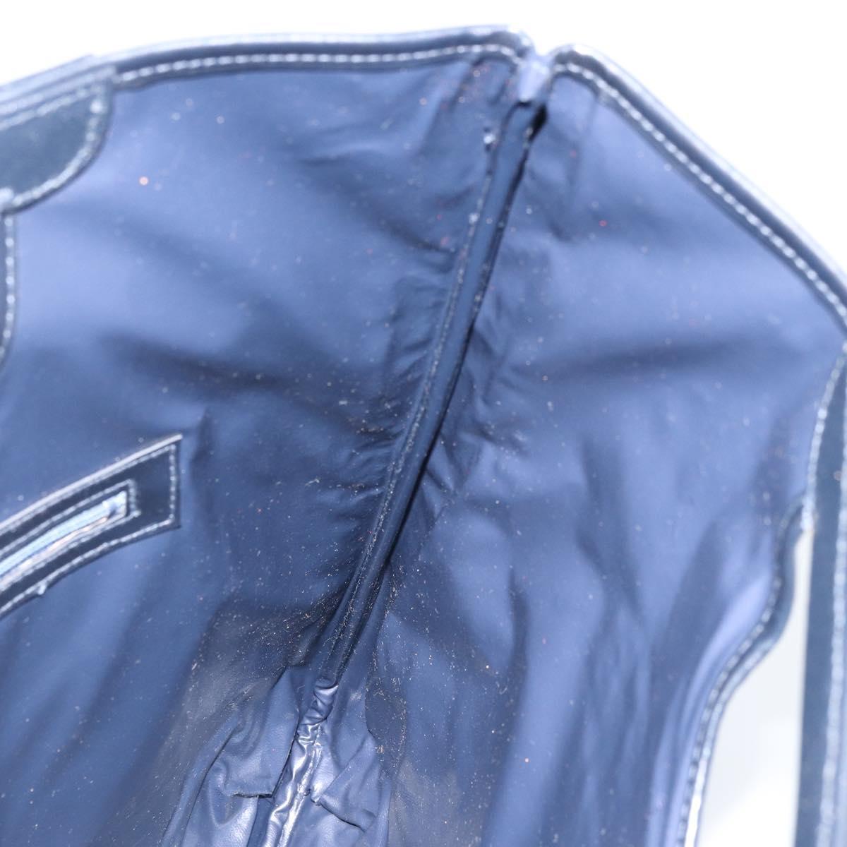 CELINE C Macadam Canvas Hand Bag Navy Auth bs33653