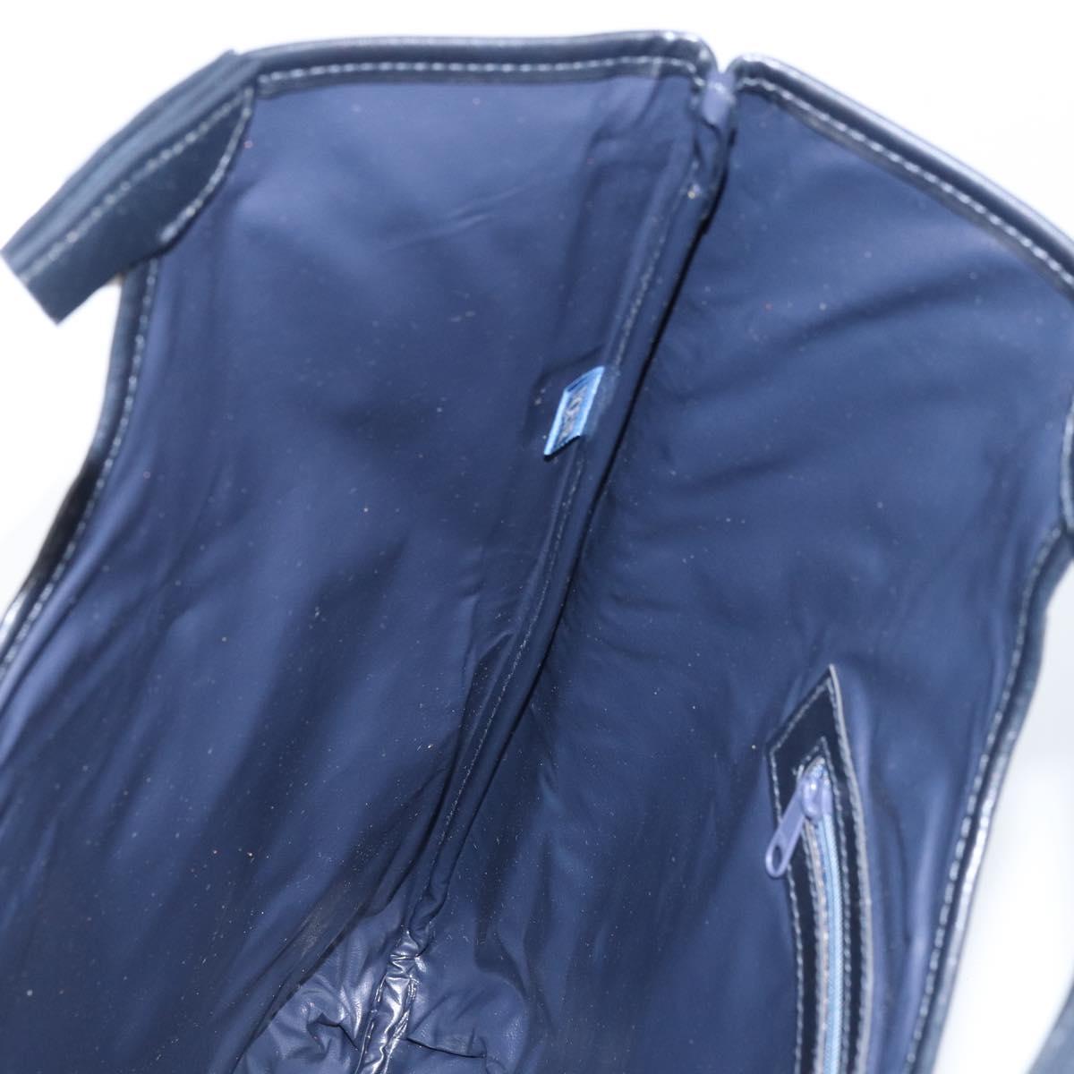 CELINE C Macadam Canvas Hand Bag Navy Auth bs33653