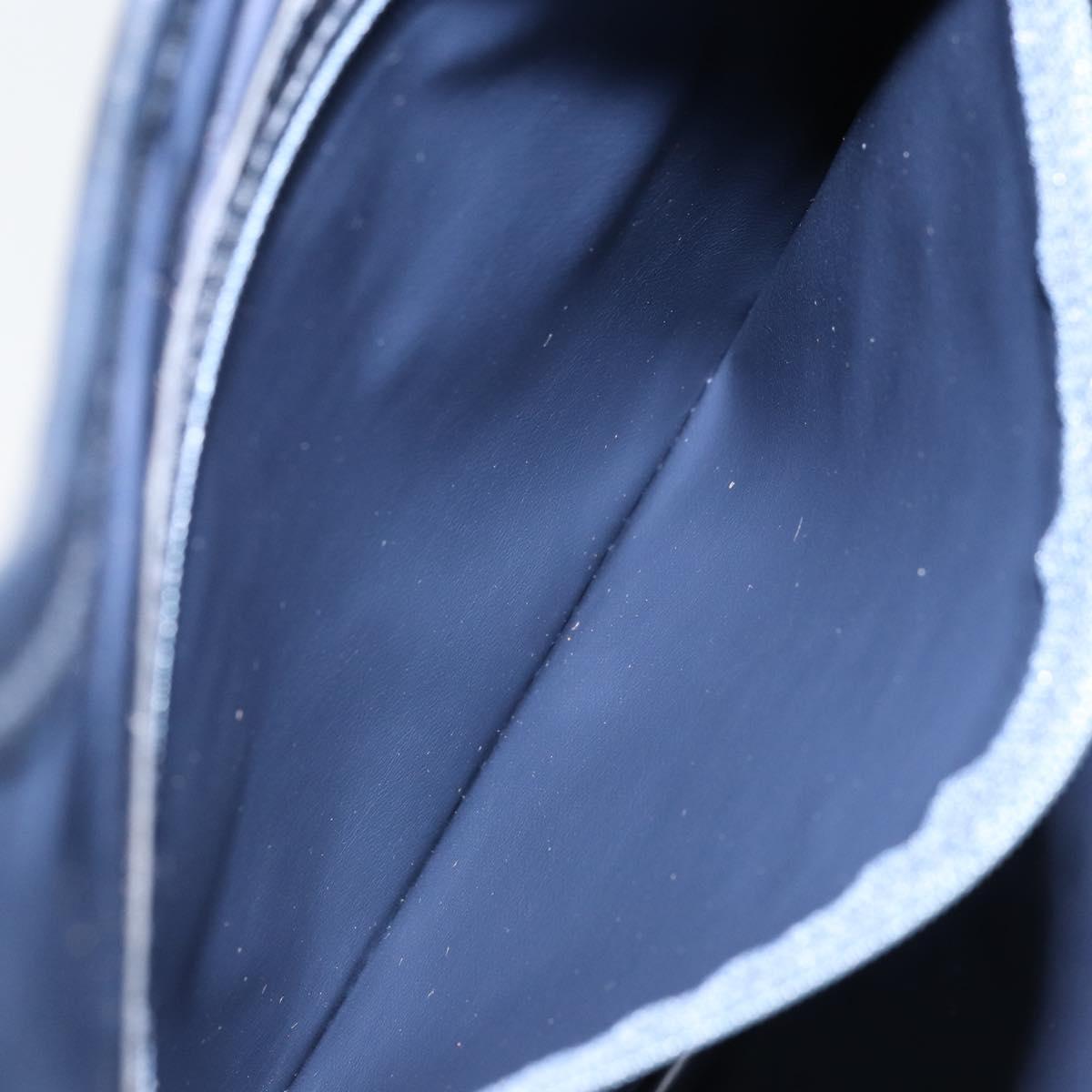 CELINE C Macadam Canvas Hand Bag Navy Auth bs33653