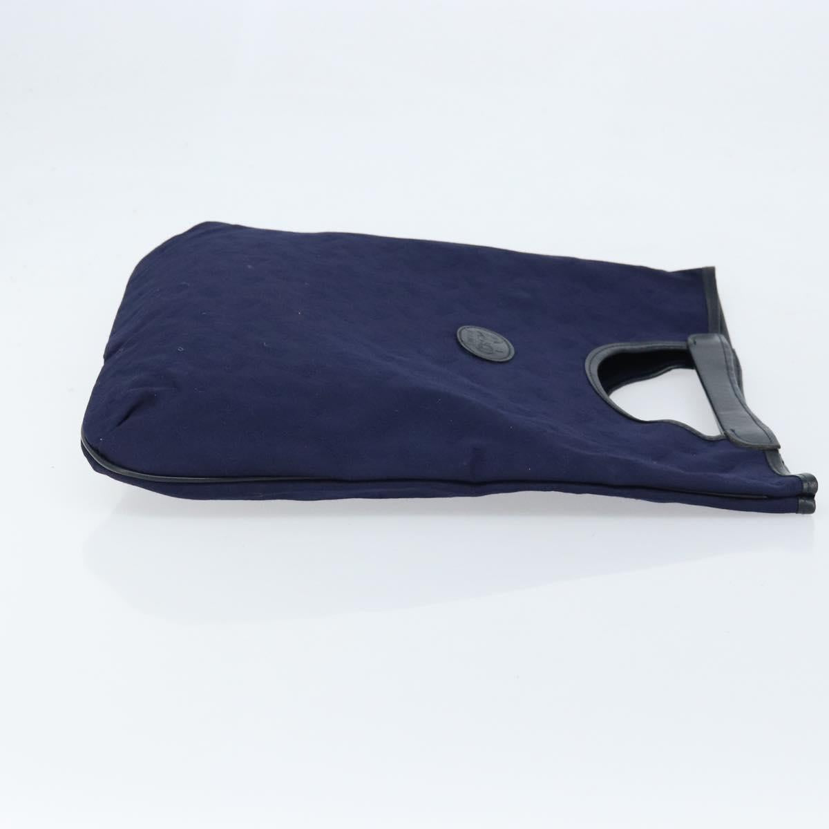 CELINE C Macadam Canvas Hand Bag Navy Auth bs33653