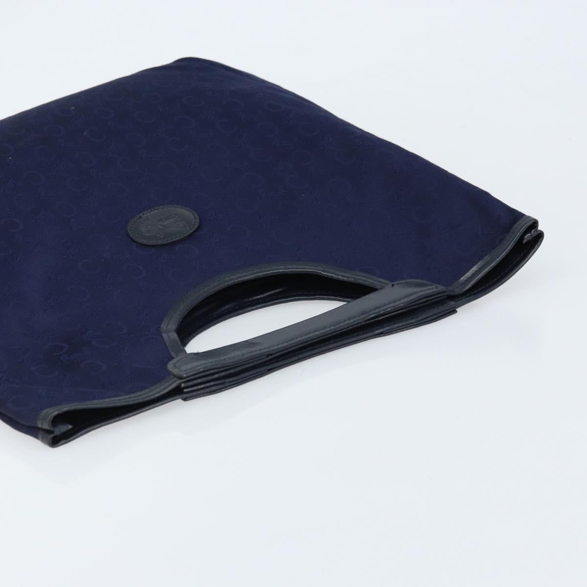 CELINE C Macadam Canvas Hand Bag Navy Auth bs33653