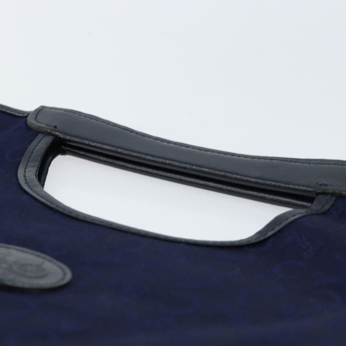 CELINE C Macadam Canvas Hand Bag Navy Auth bs33653
