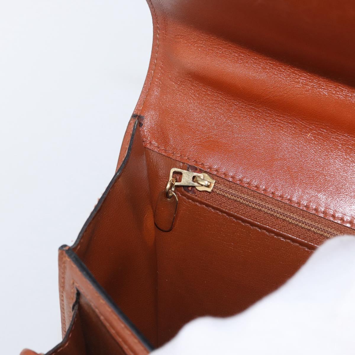 BALLY Shoulder Bag PVC Canvas Black Gold Auth bs33655