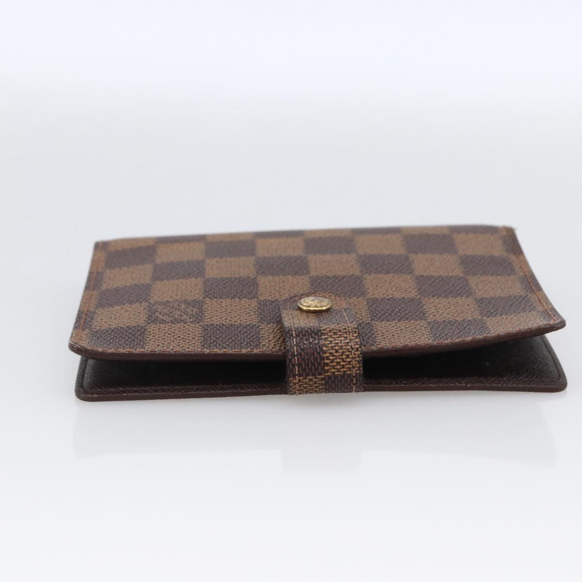 LOUIS VUITTON Damier Ebene Agenda PM Day Planner Cover R20700 LV Auth bs33665