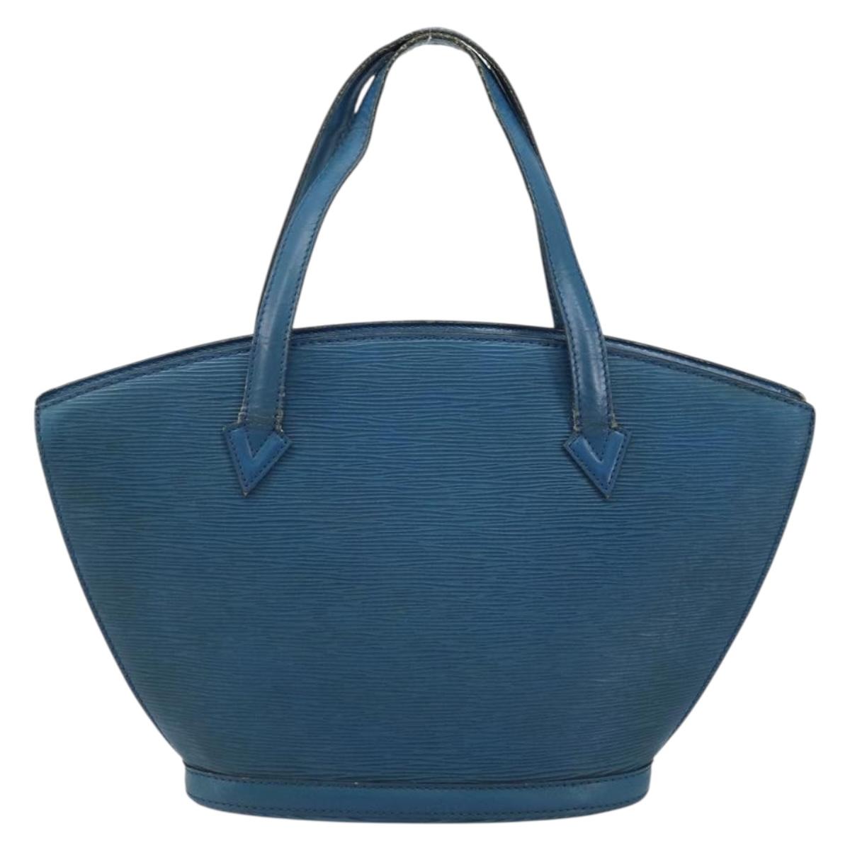 LOUIS VUITTON Epi Saint Jacques Shopping Shoulder Bag Blue M52275 Auth bs33667