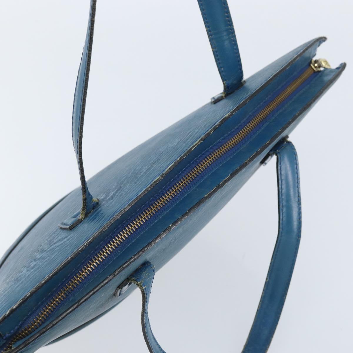LOUIS VUITTON Epi Saint Jacques Shopping Shoulder Bag Blue M52275 Auth bs33667