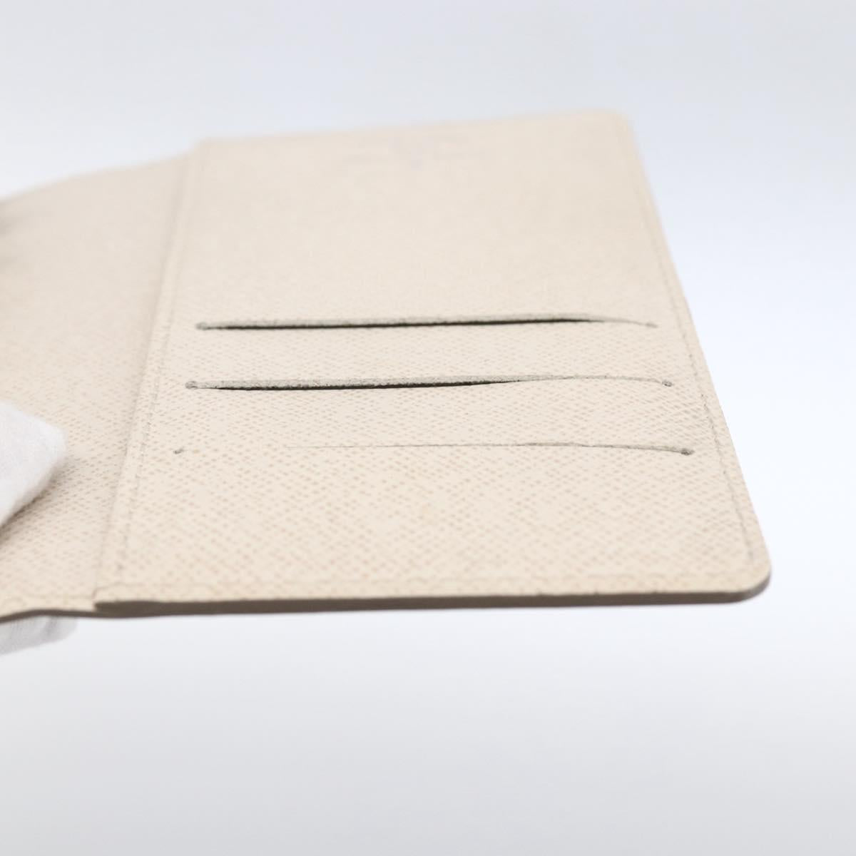 LOUIS VUITTON Epi Agenda PM Day Planner Cover White Yvoire R2005J Auth bs33692